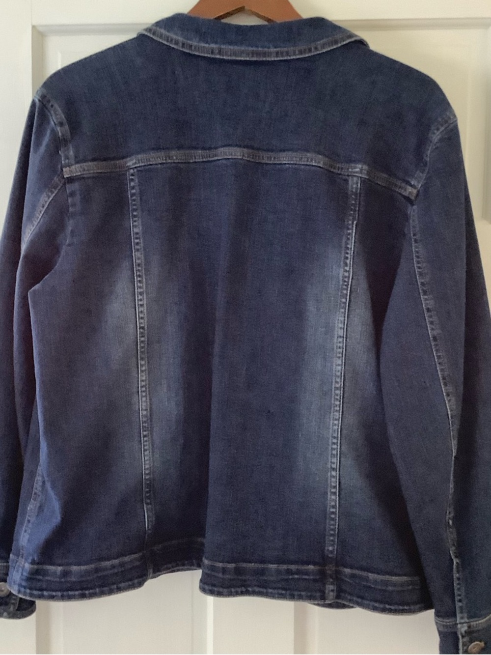 J. Jill Indigo Denim Jacket with Button Front - Picture 2 of 7
